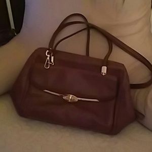 Coach brown leather purse